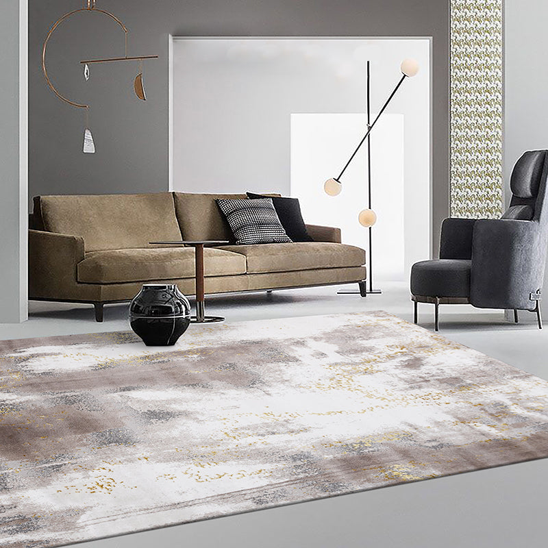 Casual Multi Colored Modern Rug Polypropylene Abstract Print Area Carpet Non-Slip Backing Pet Friendly Rug for Parlor Clearhalo 'Area Rug' 'Rug' 2301453