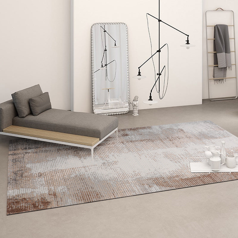 Comfort Living Room Rug Multi Colored Abstract Printed Indoor Rug Cotton Blend Non-Slip Backing Easy Care Area Carpet Clearhalo 'Area Rug' 'Rug' 2301466