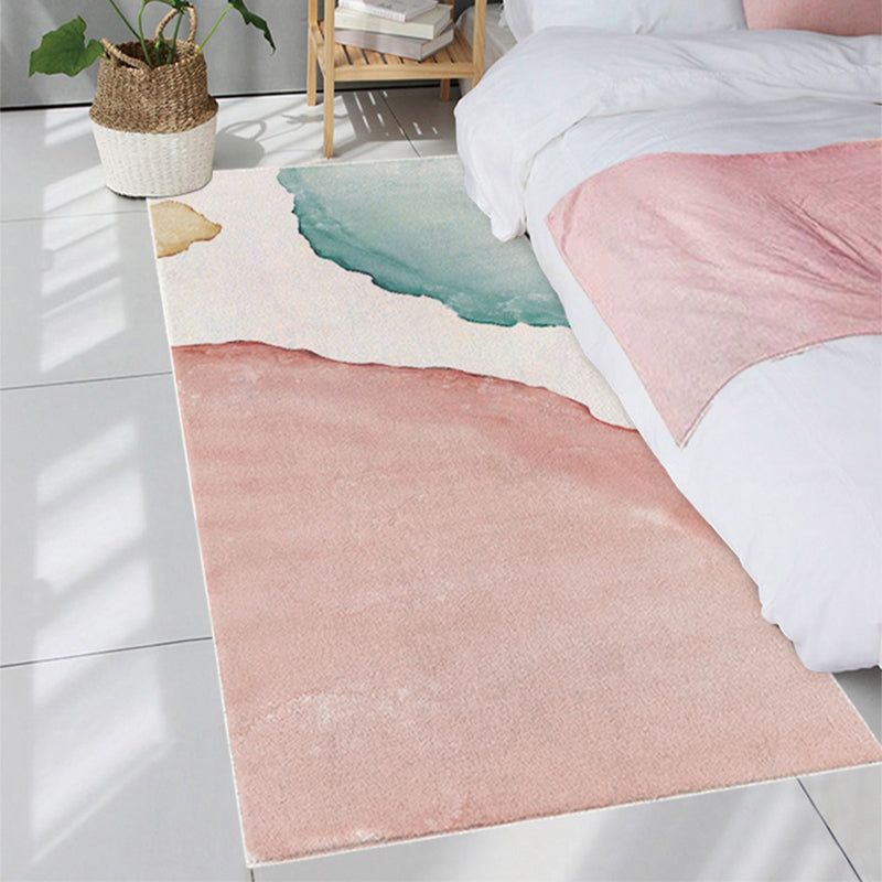 Scandinavian Color Block Rug Multi Color Polypropylene Indoor Rug Non-Slip Backing Pet Friendly Area Carpet for Bedroom Clearhalo 'Area Rug' 'Rug' 2301474