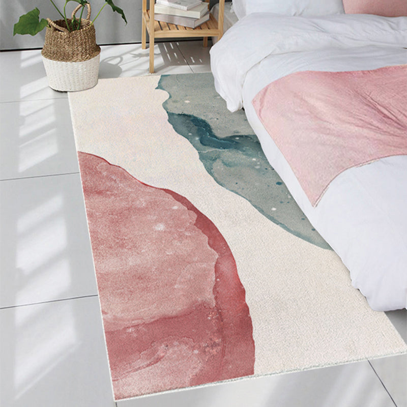 Scandinavian Color Block Rug Multi Color Polypropylene Indoor Rug Non-Slip Backing Pet Friendly Area Carpet for Bedroom Clearhalo 'Area Rug' 'Rug' 2301477