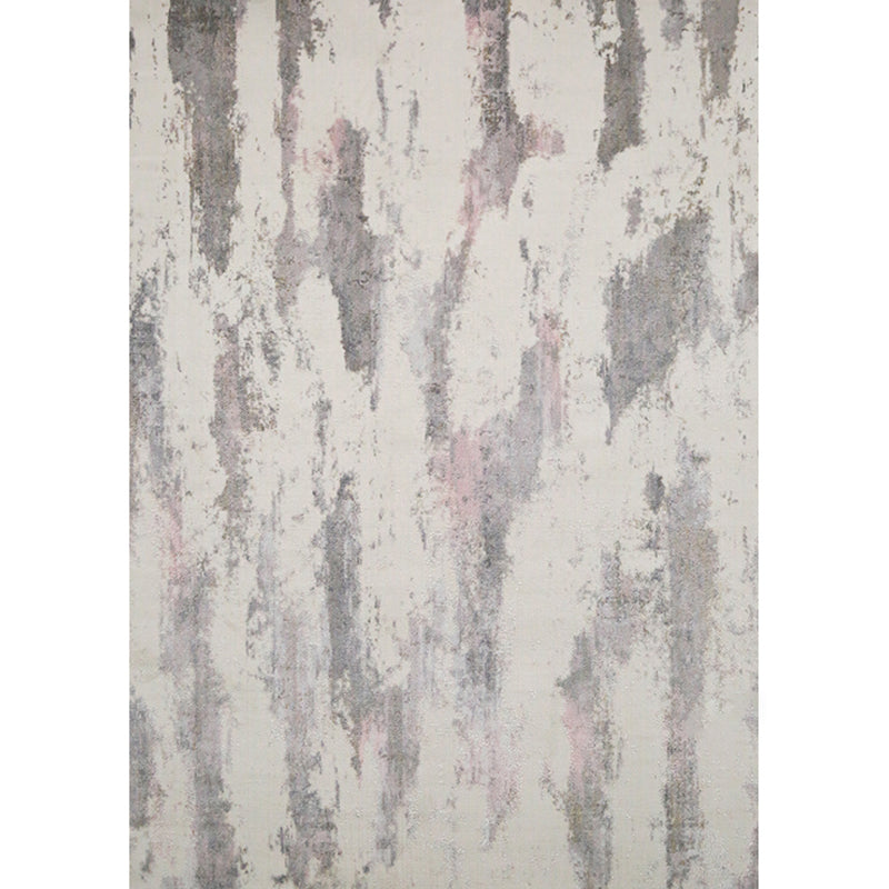 Contemporary Living Room Rug Multi Colored Abstract Print Area Carpet Polypropylene Non-Slip Backing Easy Care Rug Light Gray-White Clearhalo 'Area Rug' 'Rug' 2309200