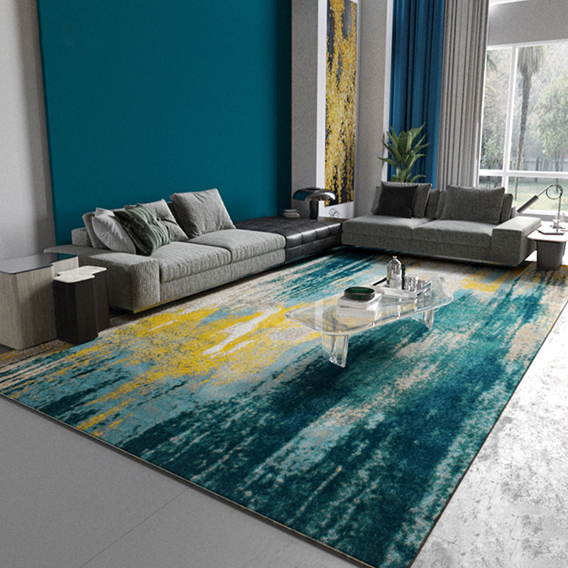 Casual Cyberpunk Rug Multi Color Abstract Pattern Area Carpet Anti-Slip Backing Pet Friendly Rug for Parlor Clearhalo 'Area Rug' 'Rug' 2309343