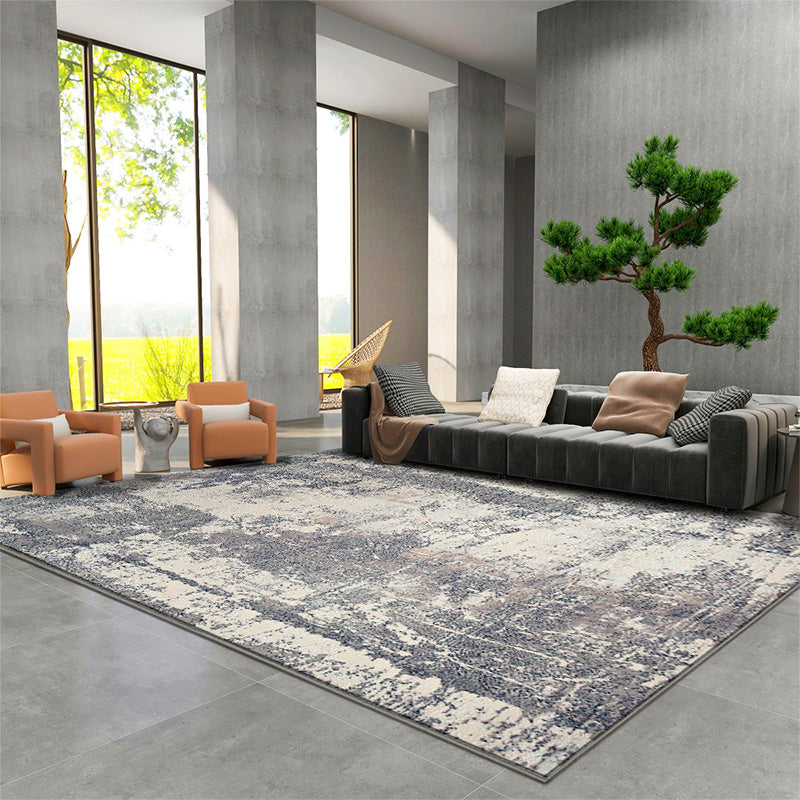 Multi Colored Comfort Rug Cotton Blend Abstract Print Indoor Rug Anti-Slip Backing Stain-Resistant Area Carpet for Parlor Clearhalo 'Area Rug' 'Rug' 2309364