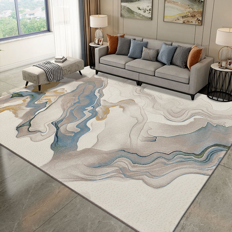 Industrial Living Room Rug Multi Colored Abstract Patterned Indoor Rug Synthetics Easy Care Pet Friendly Area Carpet Clearhalo 'Area Rug' 'Rug' 2309551