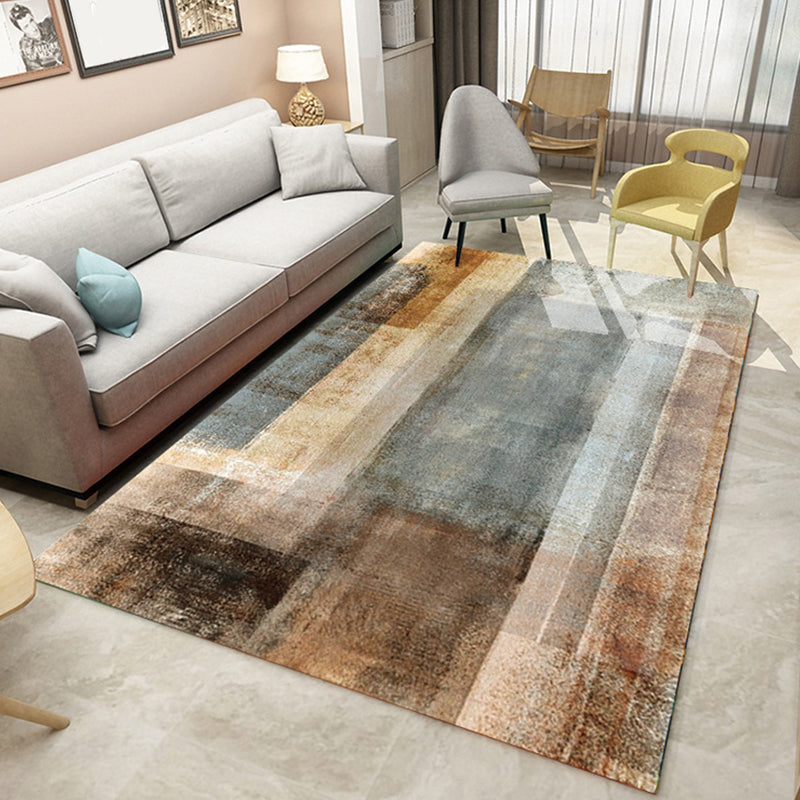 Punky Abstract Print Rug Multi-Color Modern Style Rug Synthetics Non-Slip Backing Machine Washable Pet Friendly Rug for Home Deco Light Brown Clearhalo 'Area Rug' 'Modern' 'Rugs' Rug' 2317046