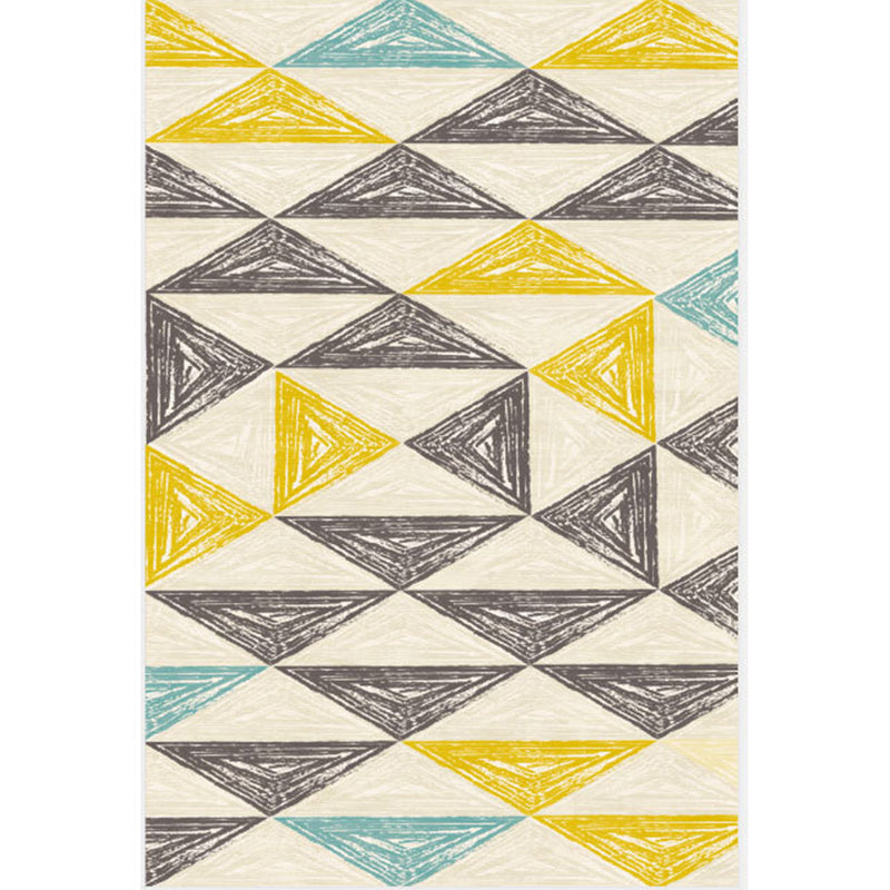 Simple Nordic Style Rug Multi Colored Geometric Print Carpet Washable Non-Slip Stain Resistant Rug for Home Clearhalo 'Area Rug' 'Modern' 'Rugs' Rug' 2317309