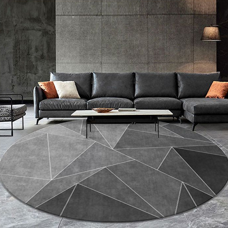 Minimalist 3D Effect Geometric Rug Multi Color Polyester Rug Machine Washable Stain Resistant Anti-Slip Rug for Drawing Room Clearhalo 'Area Rug' 'Modern' 'Rugs' Rug' 2317416