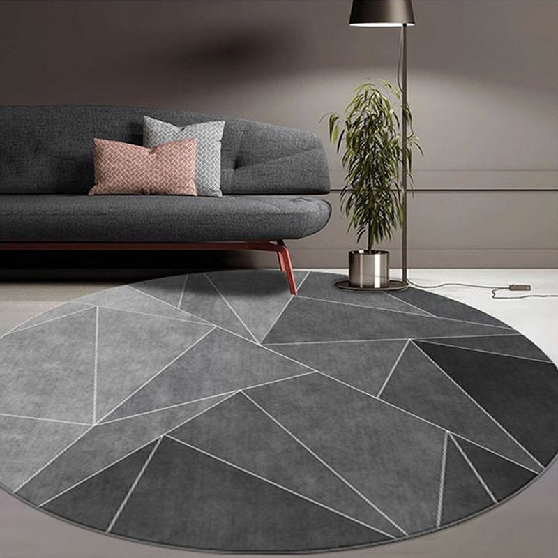 Minimalist 3D Effect Geometric Rug Multi Color Polyester Rug Machine Washable Stain Resistant Anti-Slip Rug for Drawing Room Clearhalo 'Area Rug' 'Modern' 'Rugs' Rug' 2317417