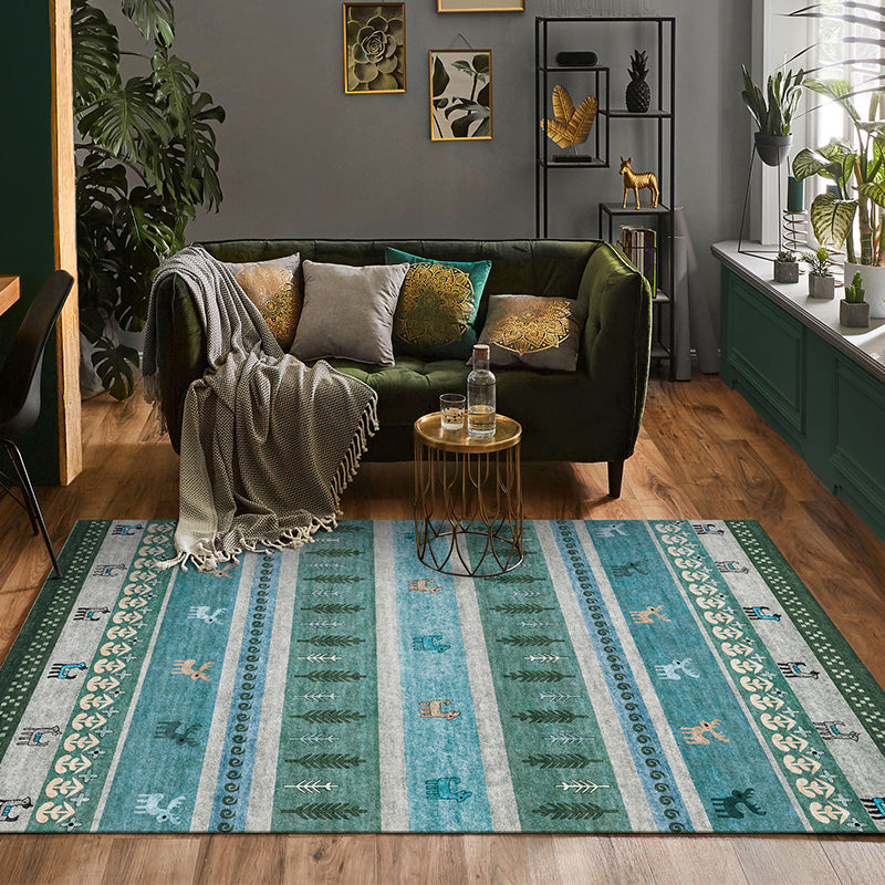 Natural Living Room Rug Multicolor Geo Pattern Indoor Rug Polypropylene Anti-Slip Machine Washable Area Carpet Clearhalo 'Area Rug' 'Rugs' 'Southwestern' Rug' 2317664