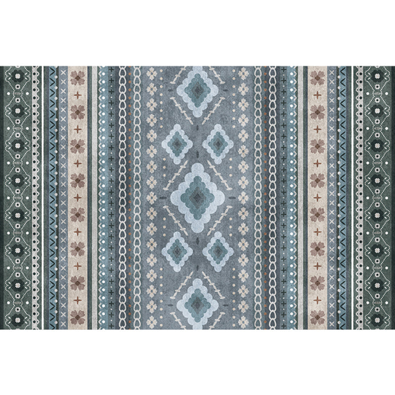 Natural Living Room Rug Multi-Color Geo Printed Area Carpet Synthetics Anti-Slip Backing Pet Friendly Indoor Rug Green Clearhalo 'Area Rug' 'Rugs' 'Southwestern' Rug' 2317687