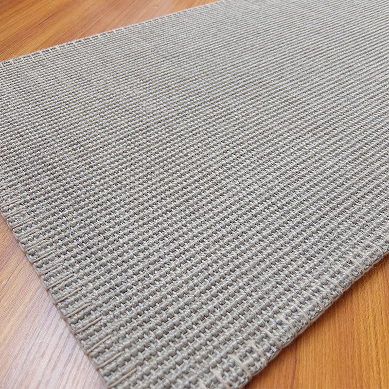 Gray Decoration Rug Lodge Solid Color Area Carpet Sisal Anti-Slip Backing Stain-Resistant Easy Care Indoor Rug Grey Clearhalo 'Area Rug' 'Rug' 2317817