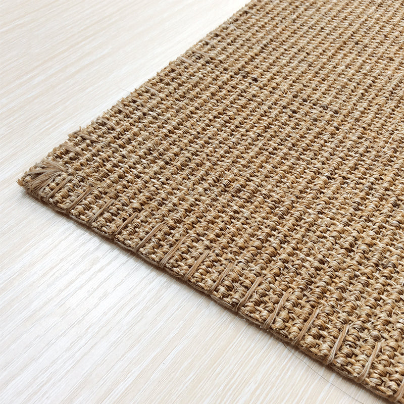 Light Brown Simple Rug Sisal Solid Color Indoor Rug Stain-Resistant Pet Friendly Easy Care Area Carpet for Home Decoration Clearhalo 'Area Rug' 'Rug' 2317834