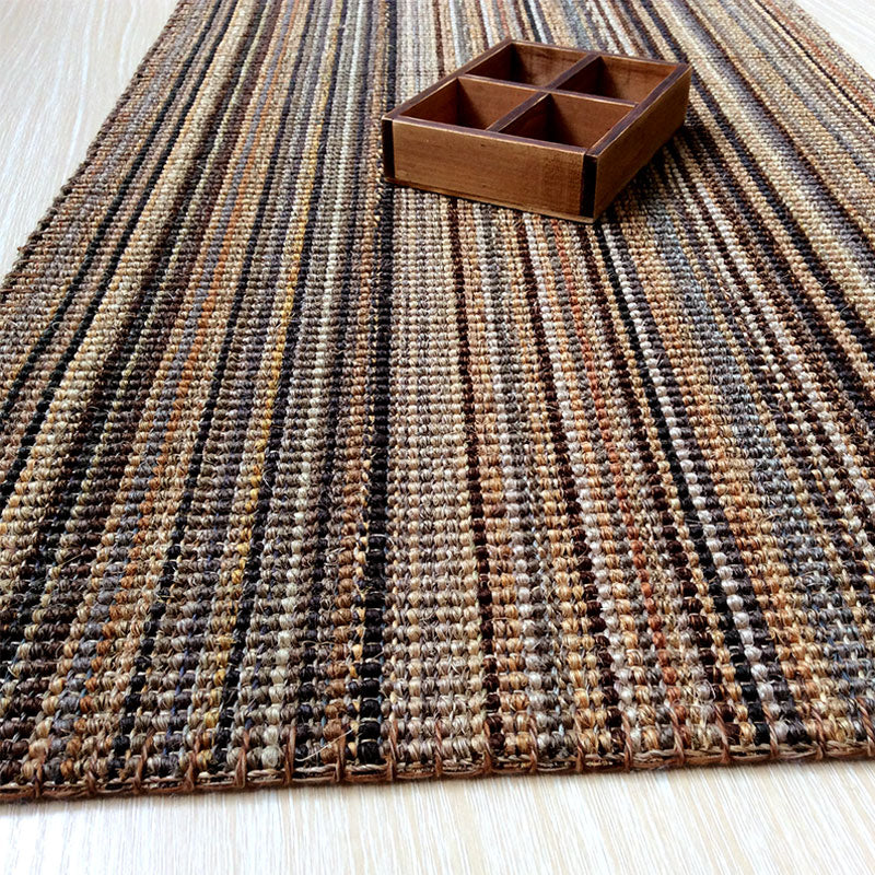 Light Brown Solid Color Rug Sisal Cottage Area Carpet Anti-Slip Machine Washable Pet Friendly Indoor Rjug for Living Room Clearhalo 'Area Rug' 'Rug' 2317865