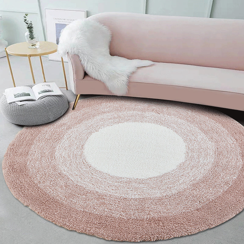 Nordic Decoration Rug Multi Color Solid Color Rug Cotton Blend Anti-Slip Pet Friendly Stain-Resistant Area Carpet Nude Pink Clearhalo 'Area Rug' 'Casual' 'Rugs' Rug' 2325582