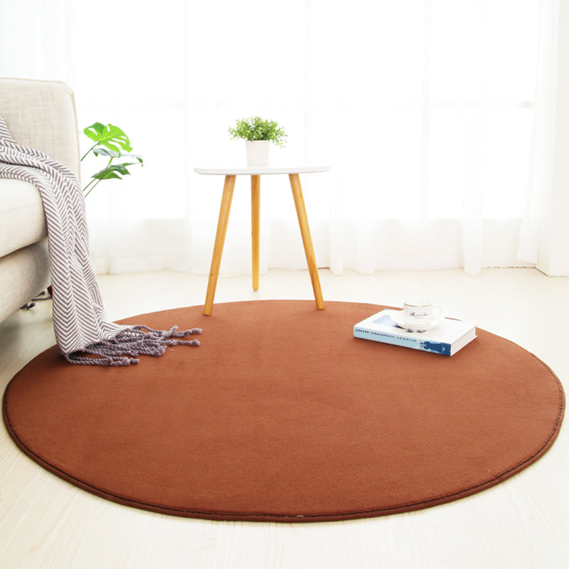 Multicolored Calming Rug Cotton Blend Solid Colored Area Carpet Anti-Slip Backing Pet Friendly Indoor Rug for Bedroom Coffee Clearhalo 'Area Rug' 'Casual' 'Rugs' Rug' 2325711