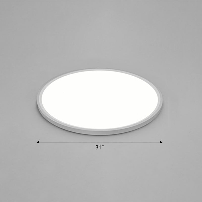 Ultrathin LED Ceiling Mount Fixture Simple Style Acrylic White Flushmount Lighting White 31