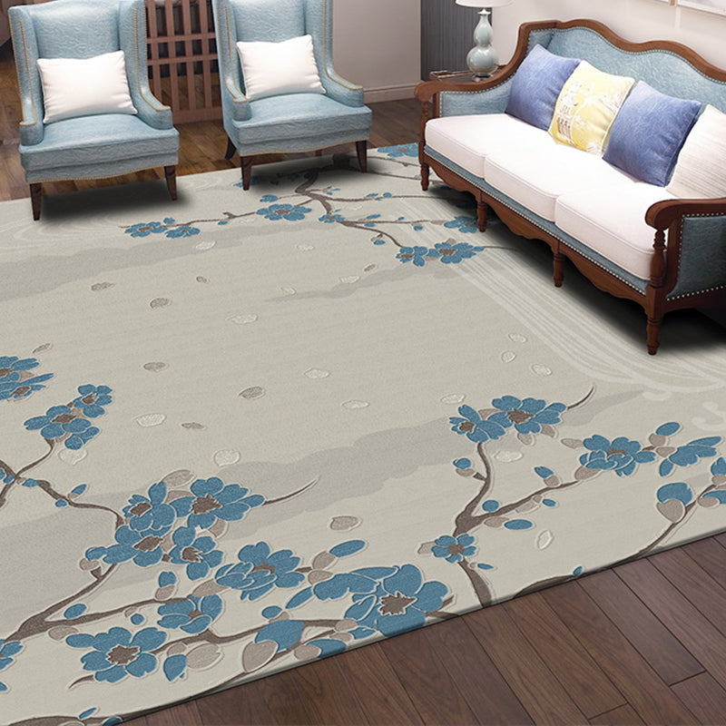 Olden Decoration Rug Multi Colored Flower Pattern Rug Polyster Non-Slip Machine Washable Area Carpet Clearhalo 'Area Rug' 'Rug' 2334426