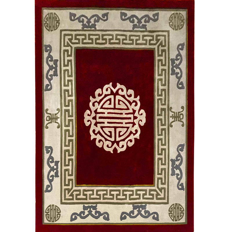 Oriental Living Room Rug Multi Color Geometric Patterned Indoor Rug Polypropylene Pet Friendly Anti-Slip Backing Carpet Clearhalo 'Area Rug' 'Rug' 2334447