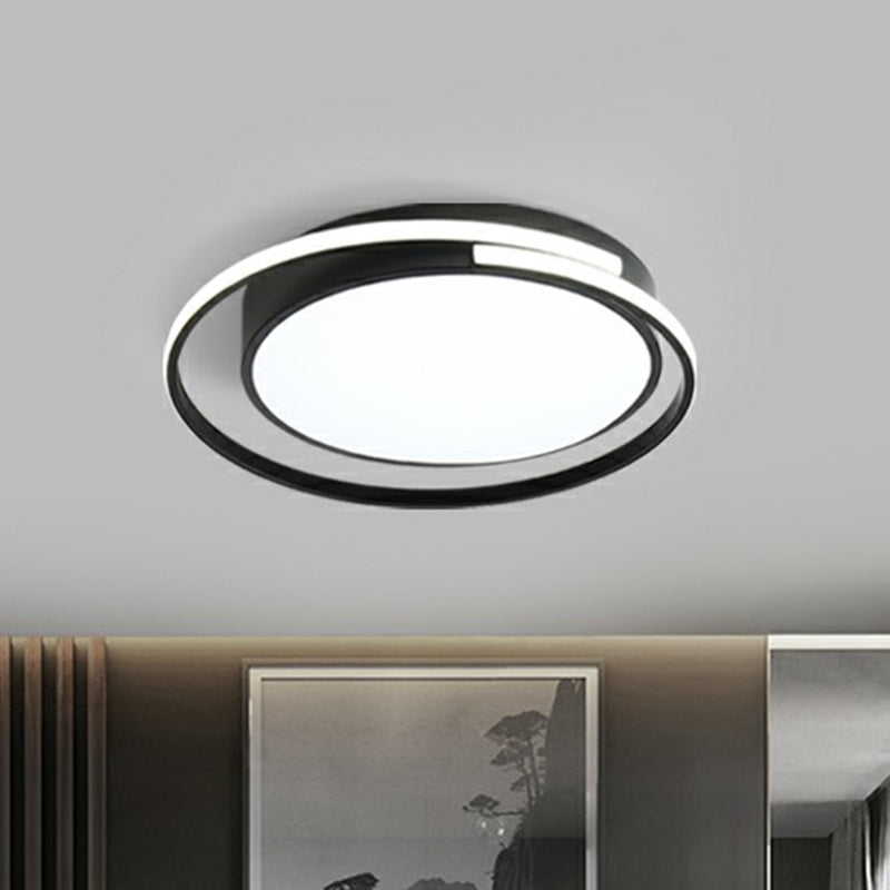 Acrylic Geometric Shaped Ceiling Flush Light Nordic Black Flush Mount Led Light for Bedroom Clearhalo 'Ceiling Lights' 'Close To Ceiling Lights' 'Close to ceiling' 'Flush mount' Lighting' 2336522