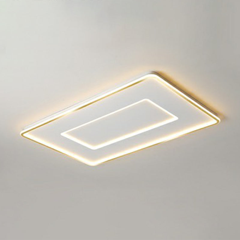 Ultra Thin Acrylic Flush Mount Ceiling Light Simplicity White LED Flush Mount Lamp for Bedroom White 43