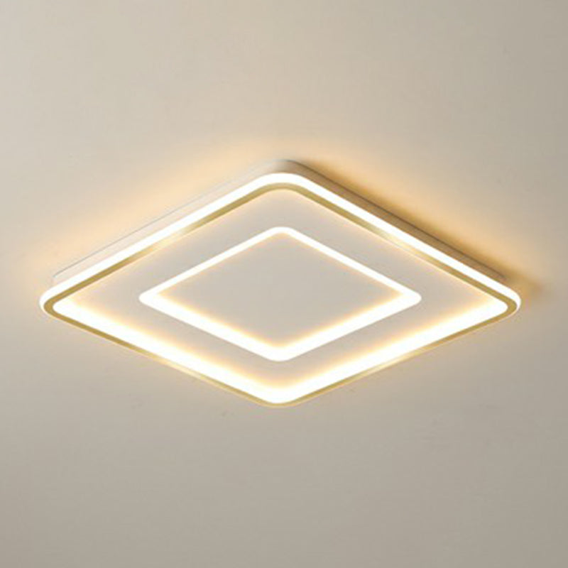 Ultra Thin Acrylic Flush Mount Ceiling Light Simplicity White LED Flush Mount Lamp for Bedroom White 20.5