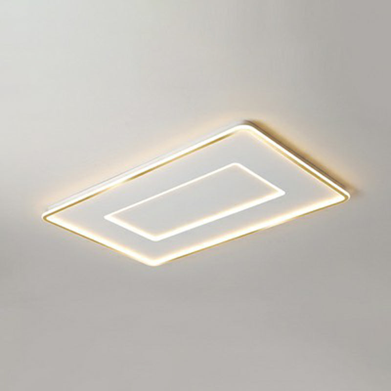 Ultra Thin Acrylic Flush Mount Ceiling Light Simplicity White LED Flush Mount Lamp for Bedroom White 35.5