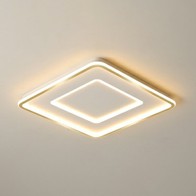 Ultra Thin Acrylic Flush Mount Ceiling Light Simplicity White LED Flush Mount Lamp for Bedroom White 16.5