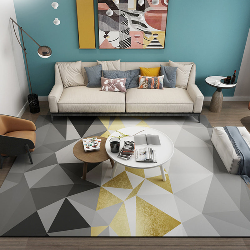 Simple Living Room Rug Multi Color Geometric Pattern Indoor Rug Synthetics Non-Slip Backing Pet Friendly Area Carpet Clearhalo 'Area Rug' 'Rug' 2362591