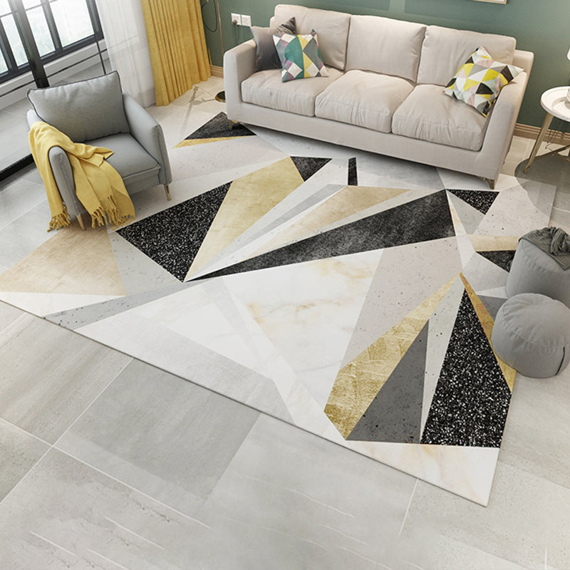 Simple Living Room Rug Multi Color Geometric Pattern Indoor Rug Synthetics Non-Slip Backing Pet Friendly Area Carpet Clearhalo 'Area Rug' 'Rug' 2362595