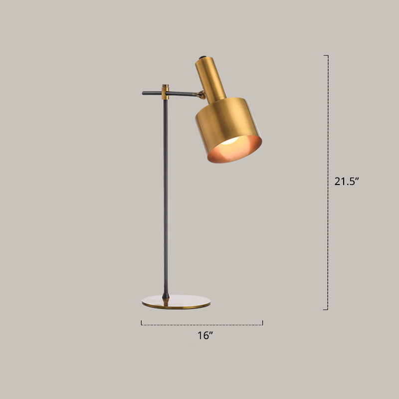 Grenade Metal Reading Book Light Postmodern 1 Bulb Gold-Black Table Lamp with Pivot Clearhalo 'Lamps' 'Table Lamps' Lighting' 2373491