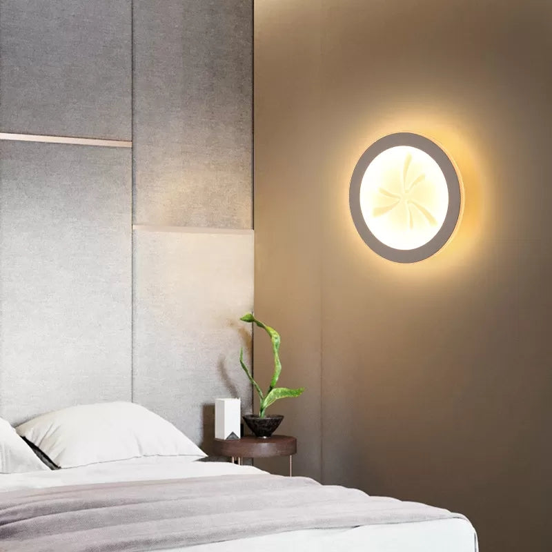 Slim Panel Wall Light Cartoon Acrylic Sconce Light with Cute Pattern for Kid Bedroom Clearhalo 'Wall Lamps & Sconces' 'Wall Lights' Lighting' 23737