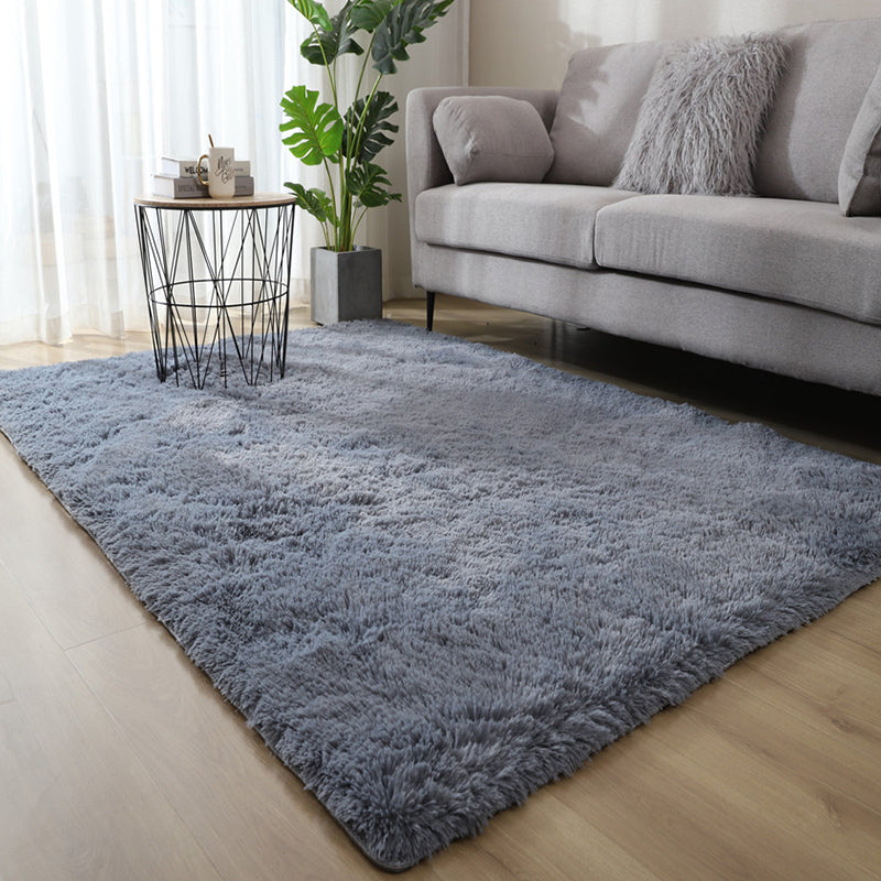 Multi Colored Solid Color Rug Polyster Casual Indoor Rug Stain-Resistant Pet Friendly Easy Care Area Carpet for Living Room Grey Clearhalo 'Area Rug' 'Casual' 'Rugs' Rug' 2374311