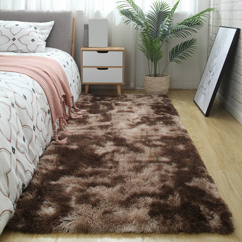 Simple Solid Color Rug Multi Colored Polyster Area Carpet Anti-Slip Backing Machine Washable Area Rug for Bedroom Coffee Clearhalo 'Area Rug' 'Casual' 'Rugs' Rug' 2374338