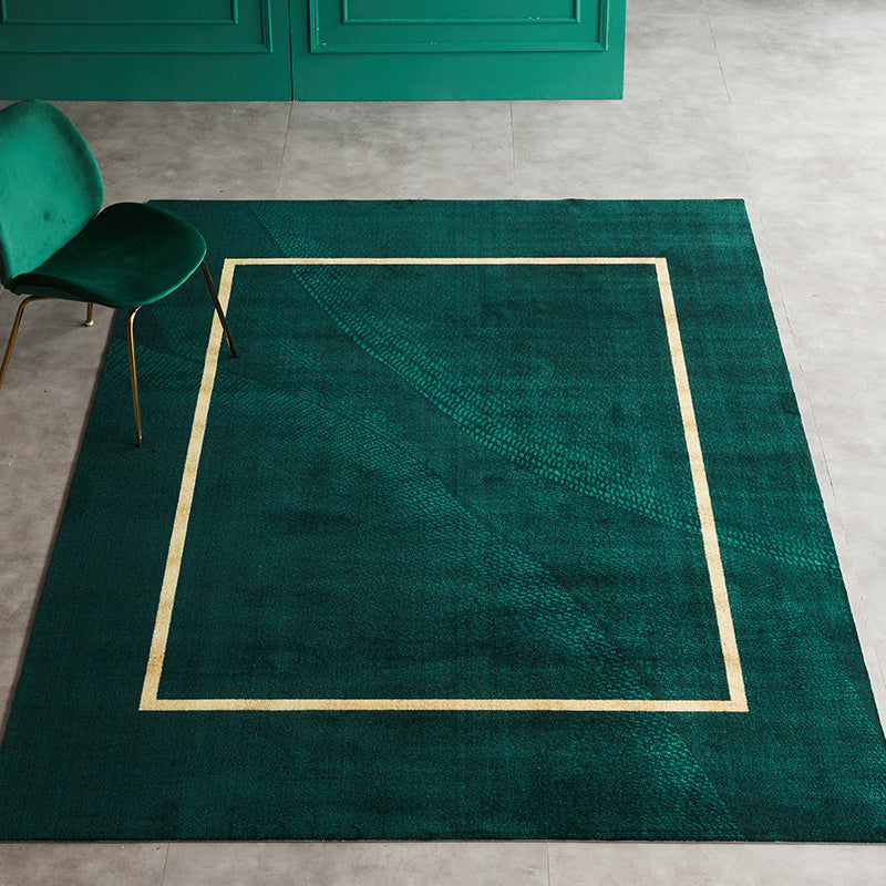 Modern Geometric Print Rug Multi-Color Nylon Area Carpet Non-Slip Backing Easy Care Indoor Rug for Home Decoration Blackish Green Clearhalo 'Area Rug' 'Rug' 2374406