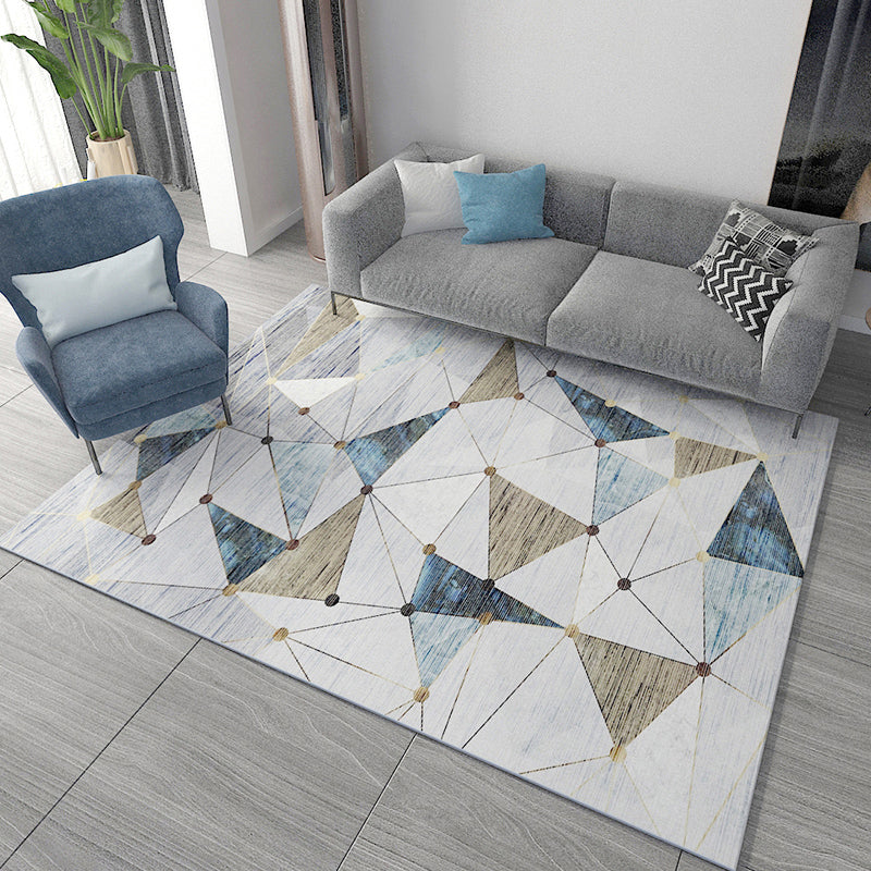 Multi Colored Geometric Print Rug Polypropylene Simple Indoor Rug Pet Friendly Stain-Resistant Area Carpet for Living Room Light Brown Clearhalo 'Area Rug' 'Modern' 'Rugs' Rug' 2374743