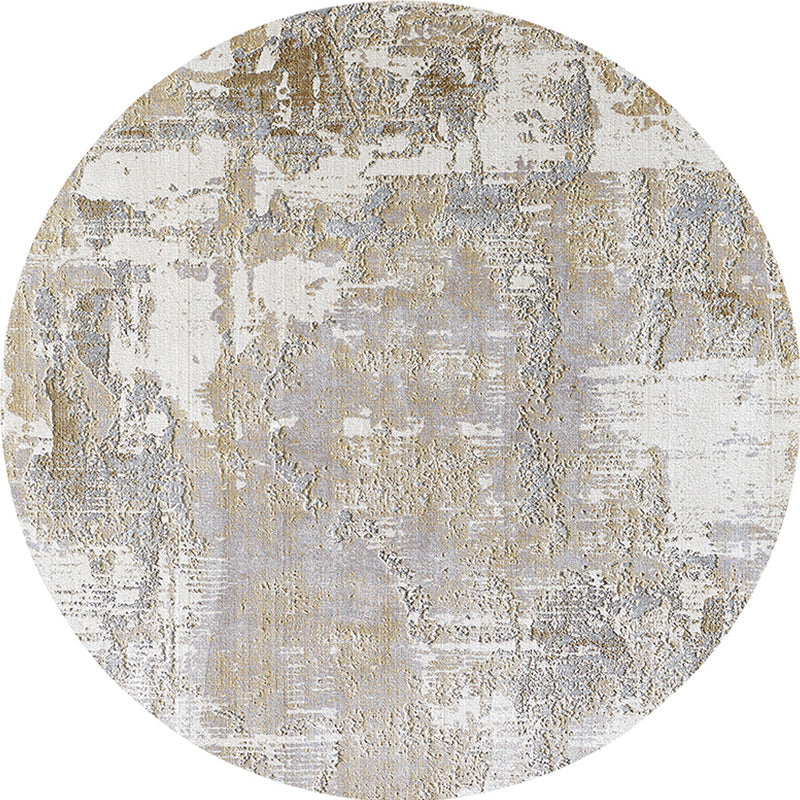 Multi Colored Abstract Print Rug Polyster Nordic Indoor Rug Non-Slip Backing Stain-Resistant Area Carpet for Decoration Beige Clearhalo 'Area Rug' 'Rug' 2391982