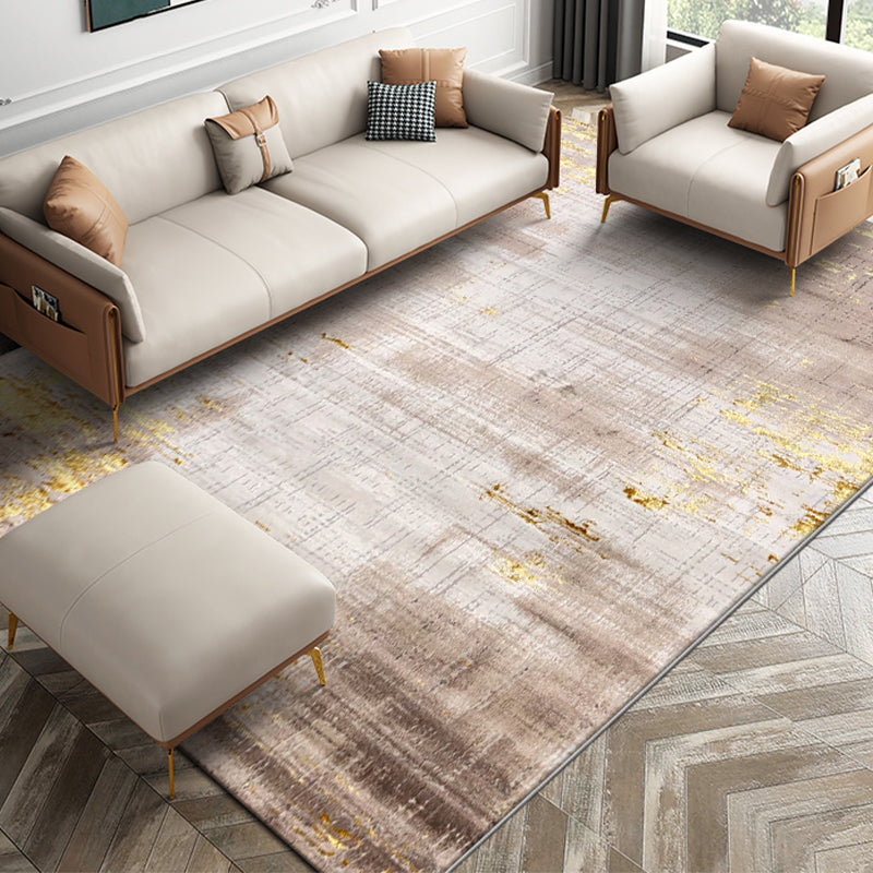 Multi Colored Steampunk Rug Polypropylene Abstract Printed Indoor Rug Synthetics Anti-Slip Backing Easy Care Carpet for Living Room Clearhalo 'Area Rug' 'Rug' 2392051