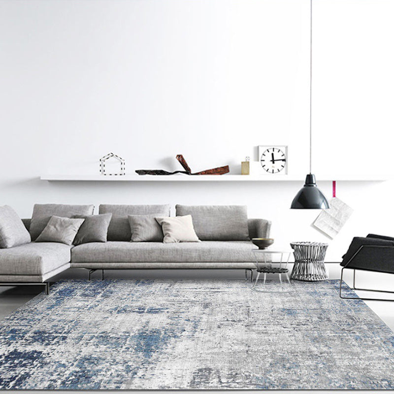 Relaxing Living Room Rug Multi-Color Abstract Printed Indoor Rug Polyster Non-Slip Backing Pet Friendly Area Carpet Grey Clearhalo 'Area Rug' 'Rug' 2392133