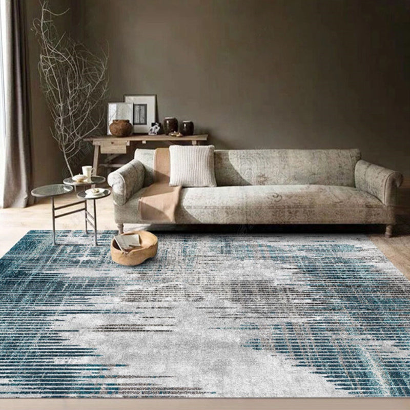 Multi Colored Simplicity Rug Polypropylene Abstract Printed Indoor Rug Non-Slip Backing Pet Friendly Area Carpet for Parlor Clearhalo 'Area Rug' 'Rug' 2392136