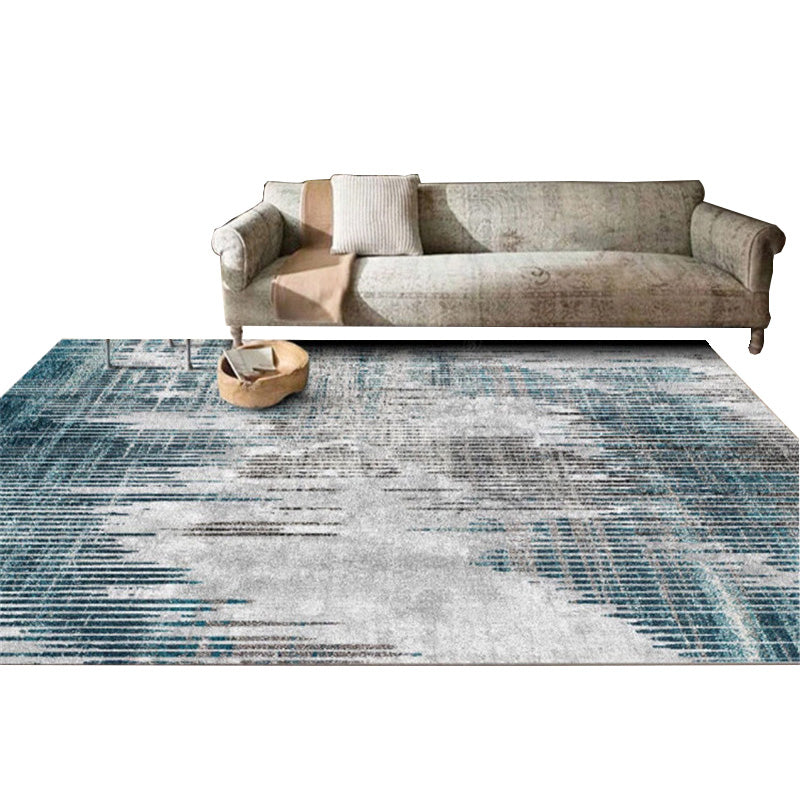 Multi Colored Simplicity Rug Polypropylene Abstract Printed Indoor Rug Non-Slip Backing Pet Friendly Area Carpet for Parlor Clearhalo 'Area Rug' 'Rug' 2392145