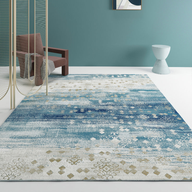 Cyberpunk Decoration Rug Multi Colored Abstract Printed Indoor Rug Polyster Non-Slip Backing Pet Friendly Area Carpet Clearhalo 'Area Rug' 'Rug' 2392154