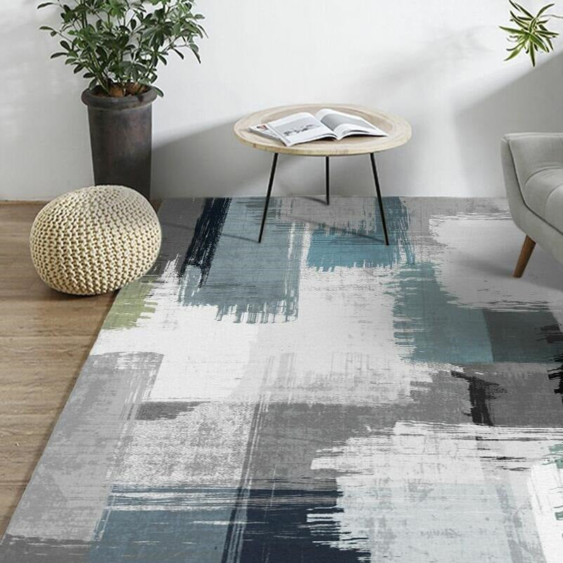 Green Decoration Rug Scandinavian Abstract Printed Indoor Rug Non-Slip Backing Pet Friendly Area Carpet Clearhalo 'Area Rug' 'Rug' 2392161