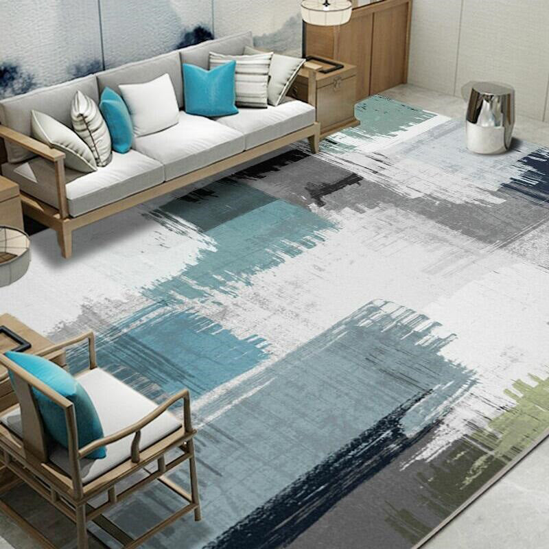 Green Decoration Rug Scandinavian Abstract Printed Indoor Rug Non-Slip Backing Pet Friendly Area Carpet Clearhalo 'Area Rug' 'Rug' 2392162