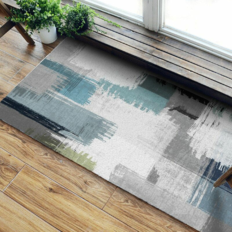 Green Decoration Rug Scandinavian Abstract Printed Indoor Rug Non-Slip Backing Pet Friendly Area Carpet Clearhalo 'Area Rug' 'Rug' 2392164