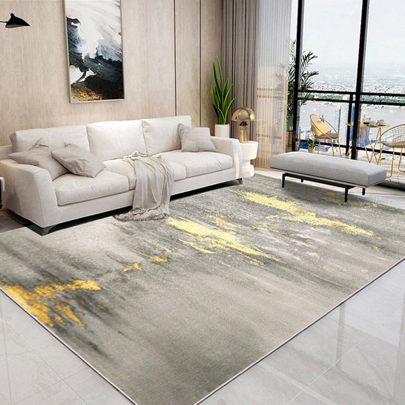 Fancy Living Room Rug Multi Colored Abstract Printed Indoor Rug Polypropylene Anti-Slip Pet Friendly Area Carpet Clearhalo 'Area Rug' 'Rug' 2392173