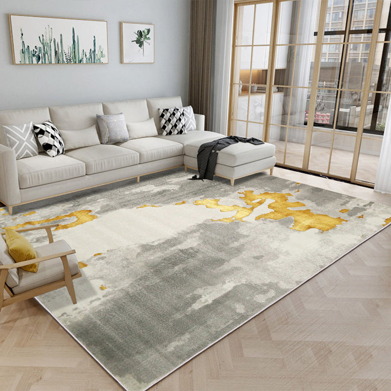 Fancy Living Room Rug Multi Colored Abstract Printed Indoor Rug Polypropylene Anti-Slip Pet Friendly Area Carpet Clearhalo 'Area Rug' 'Rug' 2392178