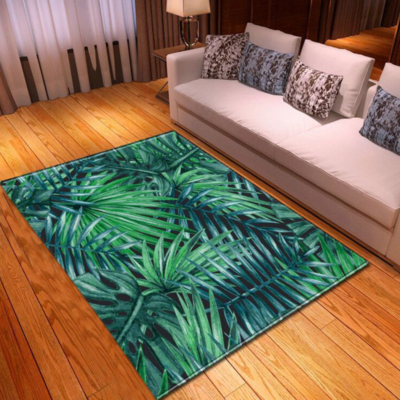 Simple Living Room Rug Multi Colored Printed Area Carpet Synthetics Non-Slip Backing Stain-Resistant Area Rug Turquoise Clearhalo 'Area Rug' 'Rug' 2392346