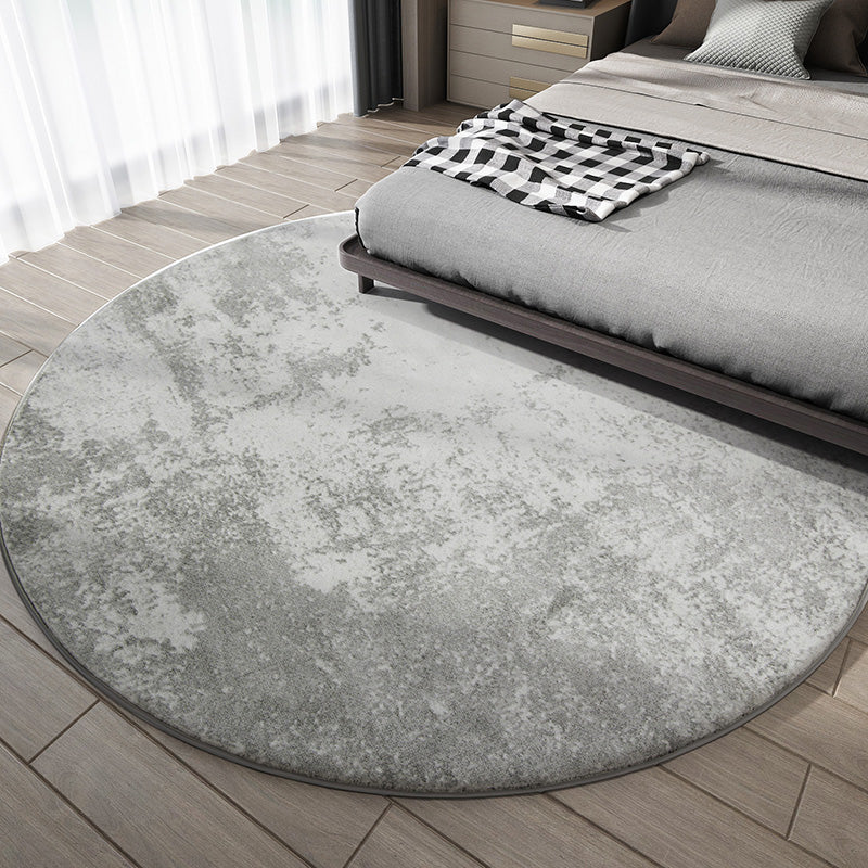 Gray Casual Rug Polypropylene Solid Color Indoor Rug Anti-Slip Backing Machine Washable Area Carpet for Living Room Clearhalo 'Area Rug' 'Rug' 2392386