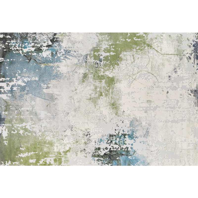 Casual Abstract Print Rug Multi Colored Polypropylene Area Carpet Non-Slip Washable Area Rug for Parlor Gray-Green Clearhalo 'Area Rug' 'Rug' 2392517