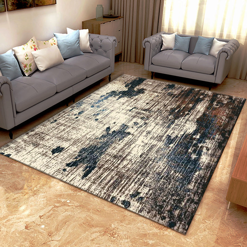 Casual Decoration Rug Multi Colored Abstract Printed Indoor Rug Polyster Anti-Slip Pet Friendly Easy Care Carpet Brown Clearhalo 'Area Rug' 'Rug' 2392523